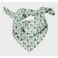 thumbnail image 3 of Bimba Green Leaves Leaves Printed Pure Silk Scarf Neck Wrap Summer Hair Bandanas For Women 40 x 40 Inches, 3 of 6