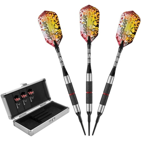 Viper Jaguar Tungsten Soft Tip Darts, Silver Barrel, 18g