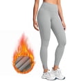 thumbnail image 2 of Celsior Compression Leggings 3D Fitness Sport Pants High Waisted Leggings No Curling Lift Pants Smile Contour Activewear Tights Full Length Buttery Soft Yoga Pants Resistance Band Light Ashy L, 2 of 8