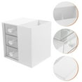 thumbnail image 5 of KAKOWELY Cosmetic Storage Box Drawer Style Cosmetics Storage Case Multi-grid Cosmetics Holder Desktop Storage Case4.61"X3.94"X3.94", 5 of 5