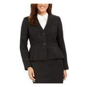 LE SUIT Womens Black Above The Knee Pencil Blazer Skirt Suit Petites Size: 4P