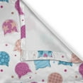 thumbnail image 6 of Ambesonne Feminine Grommet Curtain, Patterned Kitten Heads, 50" x 54", Fuchsia and Blue, 6 of 6