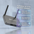 thumbnail image 2 of SuperBox S6 ULTRA 4GB RAM 128GB Storage Android 12.0 Quad-core Processor Mali-G31 MP2 GPU WiFi6 BT5.2 USB3.0 1000Mbps LAN, 2 of 4