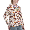 thumbnail image 6 of Sikiie Turkey And Thanksgiving2 Women's Casual Hoodies Long Sleeve Lightweight Pullover Tops Loose Sweatshirt-X-Large, 6 of 7