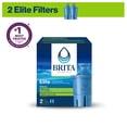 thumbnail image 1 of Brita Elite Replacement Filter, Reduces 30+ contaminants, WQA Certified to reduce Lead, Microplastics, Chromium and Chlorine, Lasts 6 months, 2 Count, 1 of 2