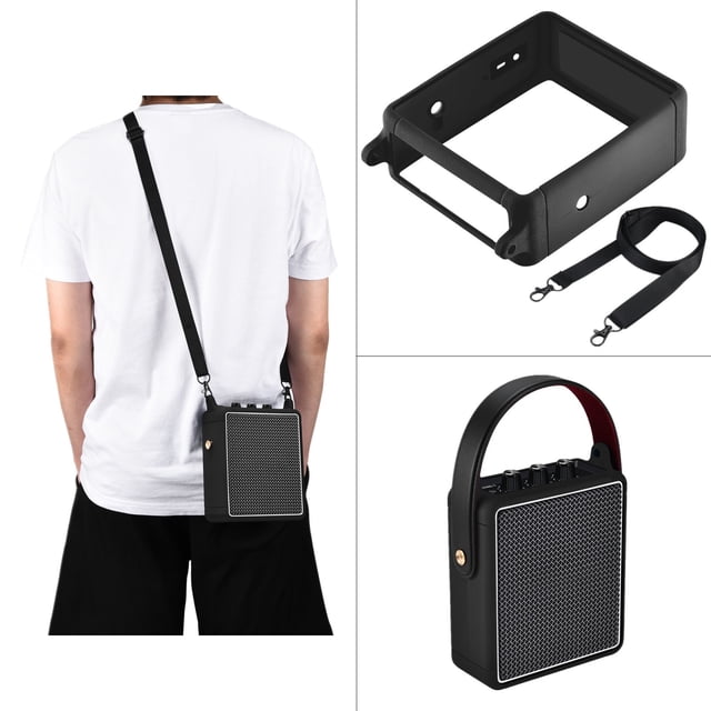 Funda de silicona suave Funda de altavoz con correa ajustable para Marshall Stockwell II Tmvgtek Para estrenar