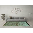 thumbnail image 3 of Ahgly Company Indoor Rectangle Oriental Light Blue Industrial Area Rugs, 2' x 4', 3 of 4