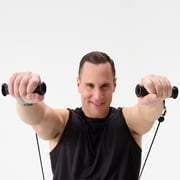 Total Gym Nylon Strap Handles, Strength Training Attachment Accessory Set, Black