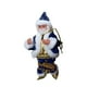thumbnail image 2 of Santa Claus trepando con música Adorno navideño Decoración navideña Sube y baja Azul, 2 of 9