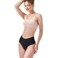 thumbnail image 2 of Women's Mid-Waist Seamless Tummy Control Thong Shapewear Panties Girdle Underwear, 2 of 6