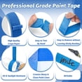 thumbnail image 3 of Painters Tape Bulk Blue Paint Tape  Automotive Masking Tape for Walls Painting DIY Projects Packing  ,12 Rolls 265yd, 3 of 6