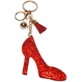 thumbnail image 1 of Red High Heel Keychain for Women Girls  Crystal Purse Charm  Backpack Charms, 1 of 7