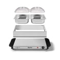 thumbnail image 3 of Starfrit Réchaud & Serveur de Buffet avec Température Réglable, Parfait pour Chili, Soupes, Œufs, Pommes de Terre, 2 Bacs Inox 2,4L, 200W, 3 of 10