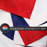 3x5 American Flag 3x5 Ft Heavy Duty American Flag - TearProof Polyester (Brass Grommets, Made In USA) Usa Flag - Foto 3