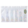 thumbnail image 1 of Flatback Rhinestone 6-Size Shiny DIY Round Crystal Gem Flatback Gem for Nail Art, 1 of 10