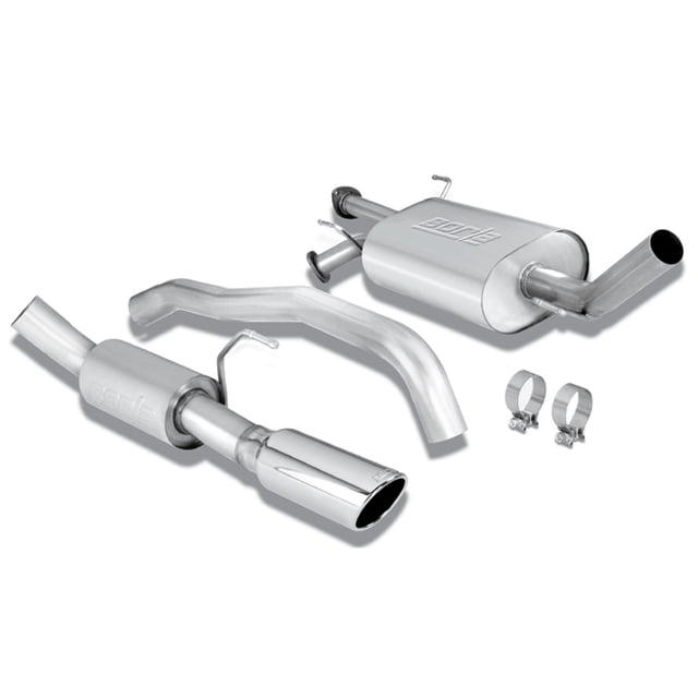Convient à 2008-2022 Toyota Sequoia Borla Système d'Échappement Kit 140277 Cat-Back Système; Acier Inoxydable T-304; avec Silencieux; Diamètre du Tuyau de 2-3/4 Pouces; Échappement Simple avec Sortie Unique; Sortie Arrière