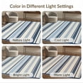 thumbnail image 7 of ODIKA Nautical Striped Cabana Ticking Border Detail That Couch Navy for Master Suite, California King, Under Bed, Foldable Easy Care, 7 of 7
