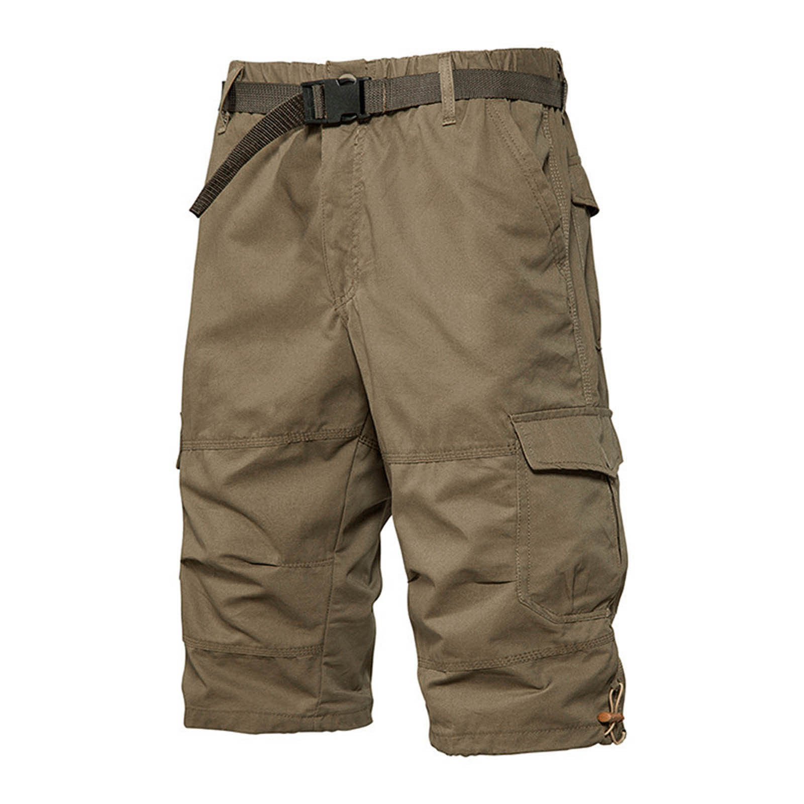 Bermuda Homme Cargo - Taille Élastique, Poches Multiples, Décontracté Sport Été 2025