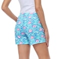 thumbnail image 3 of HDE Women Chino Shorts 5" Inseam Summer Shorts Seashells 8, 3 of 5