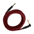 thumbnail image 4 of Cable de amplificador de guitarra eléctrica JORINDO, Cable de Audio para guitarra, Cable de instrumento de 6,35 MM, cabezal chapado en oro con carcasa negra JD6217, 4 of 8