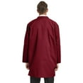 thumbnail image 2 of Toptie Unisex Scrubs Lab Coat Professional Doctor Uniform Workwear Long Sleeve Shop Coat-Burgundy-XL, 2 of 3