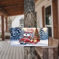 thumbnail image 4 of Santa is Coming French Bulldog Merry Christmas Xmas Noel Truck Tree Landscape Wood Sign Dog Lover Gifts Hanging Wall Home Decor - 02023, 4 of 5