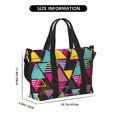 thumbnail image 2 of Travel Duffle Bag Classic Colorful Triangle Travel Tote Bags Carry on Luggage Waterproof Weekender Bags with Top Handle Adjustable Shoulde Strap for Travel Gym, 2 of 5