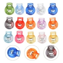 Hemobllo 100Pcs Plastic Rope Button Cord Lock Spring Buckle for Securing Drawstrings
