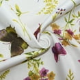 thumbnail image 5 of 3 Piece Kitchen Curtain Sawg Set, Window Treatment Butterfly & Flowers Printed Design Anita, 5 of 7