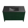thumbnail image 4 of Cascade 48" Freestanding Bathroom Vanity in Green Oak with Black Sink Top, 4 of 7