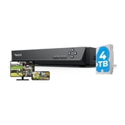 Reolink RLN16-410 24-Channel PoE/WiFi NVR for 24/7 Surveillance Continuous Recording with Pre-installed 4TB HDD, 16MP Video Recorder