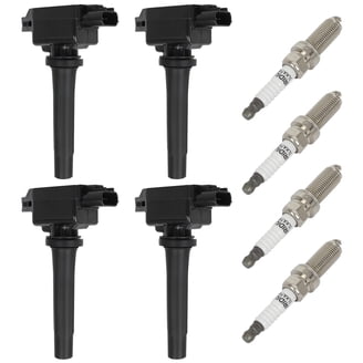 ECCPP UF540 4 ignition coils with 4 iridium Spark Plugs for Mazda