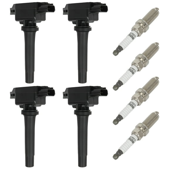 cciyu 4 ignition coils wilth 4 iridium Spark Plugs UF656 Compatible for mazda 3 2014-2019, 3 2012-2013 L4 2.0L (for Skyactiv Technology), 3 Sport 2014, 3 Sport 2016-2018, 6 2014-2017 L4 2.5L