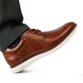 BIGTREE Mens Shoes Faux Leather Wingtip Dress Shoes Wide Casual