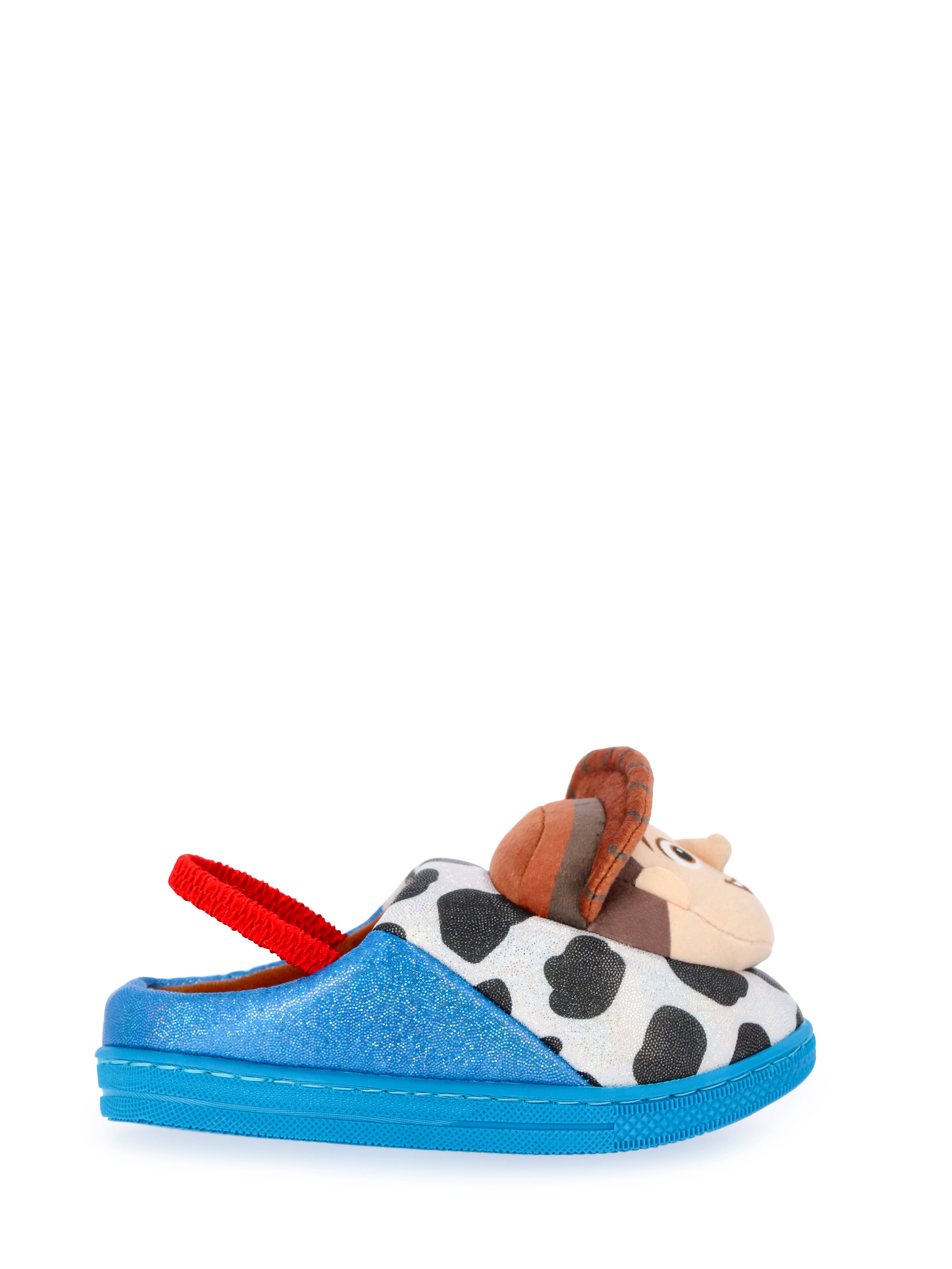 Disney Toy Story Toddler Girls 3D Character Slippers with Back Strap
