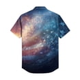 thumbnail image 4 of Hogleaql Men's 4th Of July Shirt 4th Of July American Flag Graphic Short Sleeve Patriotic Shirt Collared Button Trendy Hawaiian Casual Outfits Navy XL, 4 of 6