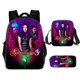 thumbnail image 1 of Mochila de moda de los descendientes 3 de la película Disney genuina, mochila escolar para niños con estuche para lápices, mochila de viaje para hombres y mujeres, mochila de regalo de Navidad Gao Jinjia LED, 1 of 2