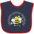 thumbnail image 3 of Inktastic Auntie's Little Honeybee Boys or Girls Baby Bib, 3 of 4