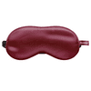 Asutra, Silk Eye Pillow With Organic Lavender & Flax Seeds & Eye Gel Mask for Sleep & Meditation; Burgundy