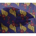 thumbnail image 4 of oneOone Tissu en Viscose Chiffon Imprimé Feuilles pour Couture Largeur 42 Pouces, 4 of 4