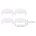 thumbnail image 2 of Shisuyan 4pcs Microwave Oven Heating Food Rack Microwave Oven Tray Holders Layered Storage Racks, 2 of 9