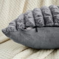 thumbnail image 3 of Unique Bargains Throw Pillow Covers Set of 2 for Living Room Decor Grey 12" x 20", 3 of 6