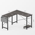 thumbnail image 3 of CONCETTA Modern L-Shaped Desk, Computer Desk Sleek Design, Spacious Workspace, Gray, 3 of 7