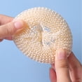 thumbnail image 5 of Dish Scrubbers with Long Handle,Mesh Scrubbing Scouring Pad,11 Inch Plastic Mesh Scourers with Handle,Non-Scratch All-Purpose Cleaner Pads,Plastic Round Scrubber Scouring Pad for Kitchen,Pink, 5 of 5