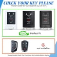 thumbnail image 2 of Key Fob Cover Compatible with Cadillac CTS STS XTS SRX ATS ELR DTS Escalade Corvette 2006-2014 Keychain Case Holder Protector,White, 2 of 6