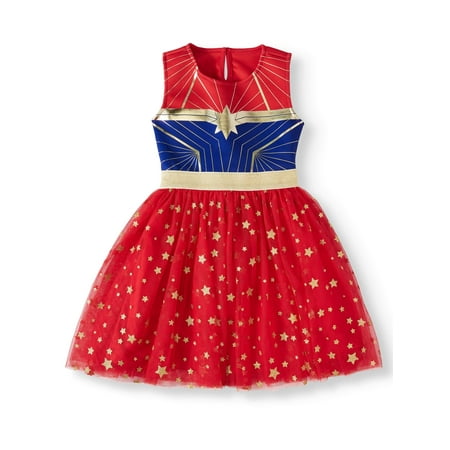 Captain Marvel Roleplay Tutu Dress (Toddler Girls)