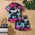 thumbnail image 5 of Baby Boys Summer Clothing Sets 2 Piece Toddler Boy Outfit Lightweight Breathable Shirt with Shorts for Beach Wear, 5 of 6