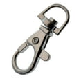 thumbnail image 2 of 10 Pack - Premium Metal Lobster Claw Clasp Hook Craft Findings - 1.5 Inch Clip with Trigger Snap and Round Eye Swivel D Ring by Specialist ID (Silver), 2 of 6