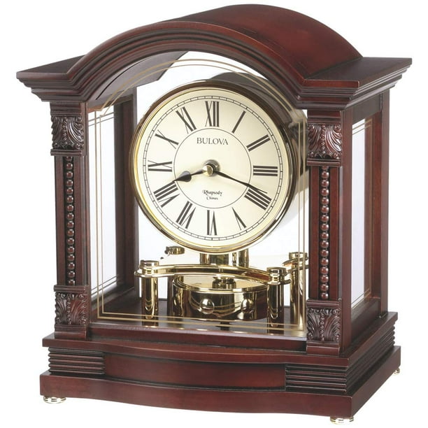 Reloj Bulova Bardwell B1987 de nogal envejecido que funciona con pilas