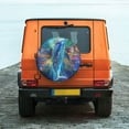 thumbnail image 6 of Rateoe Colorful Winged Dolphin Pattern Tire Cover Wheel Protectors Weatherproof Wheel Covers Universal Fit for Trailer Rv SUV Truck Camper Travel Trailers Accessories-14 inch, 6 of 6